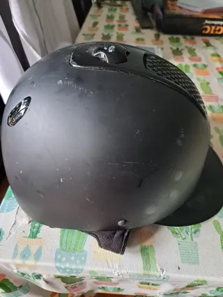 Casco de hípica negro talla 54