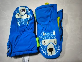 Guantes Nieve Niño/Niña T. 3-4 Azul/Amarillo