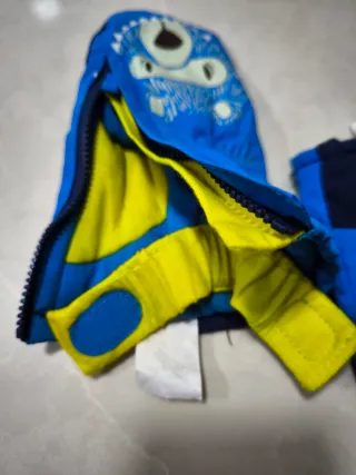 Guantes Nieve Niño/Niña T. 3-4 Azul/Amarillo