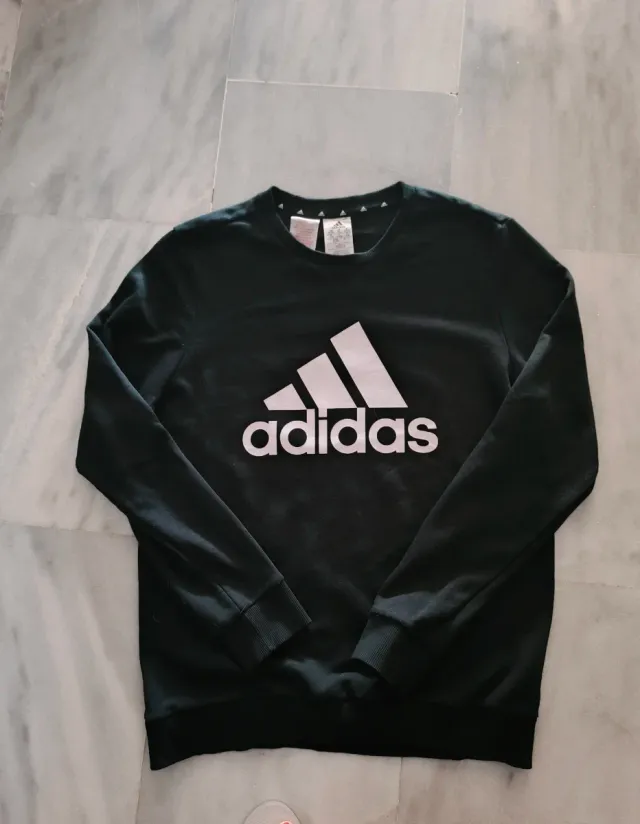 Sudadera Adidas Logo Negro Talla M - 170 cm