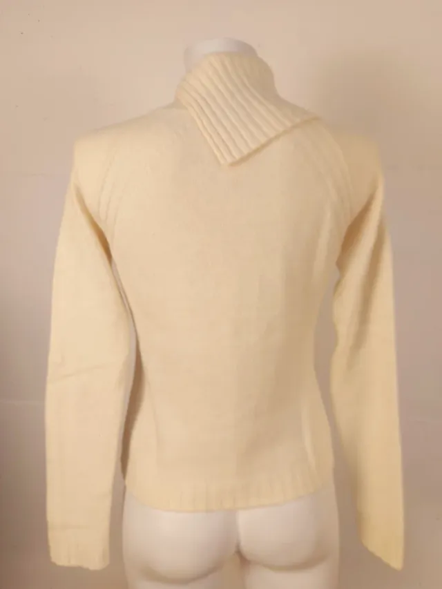 Pullover donna angora beige