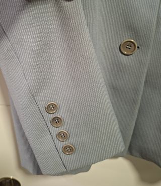 Traje Zara Raya celeste