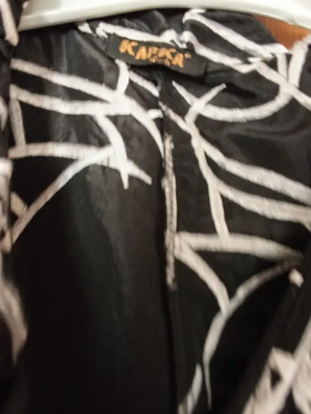 Camicia da festa senza maniche stampata