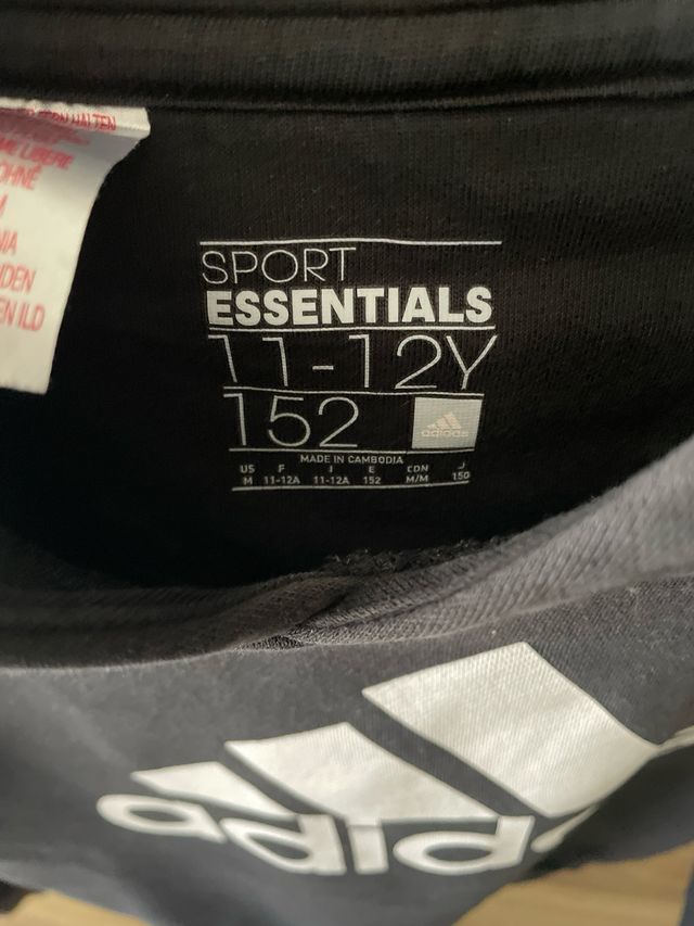 Sudadera Adidas Negra Talla 152