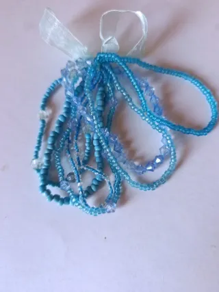 Conjunto 7 Pulseras Veraniegas Azules