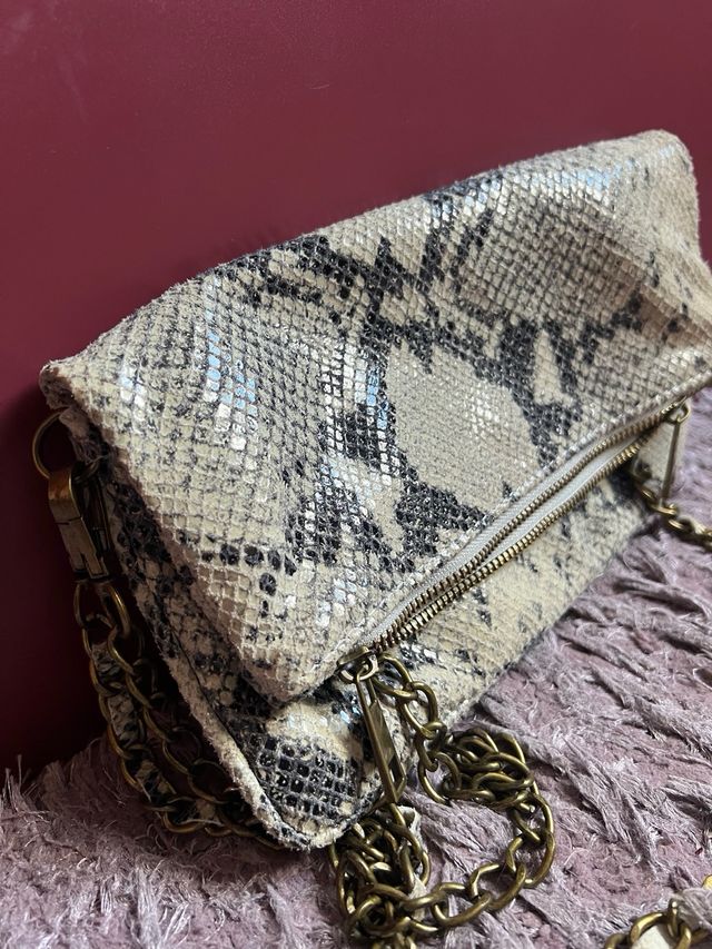 Borsa Renata effetto pelle di serpente