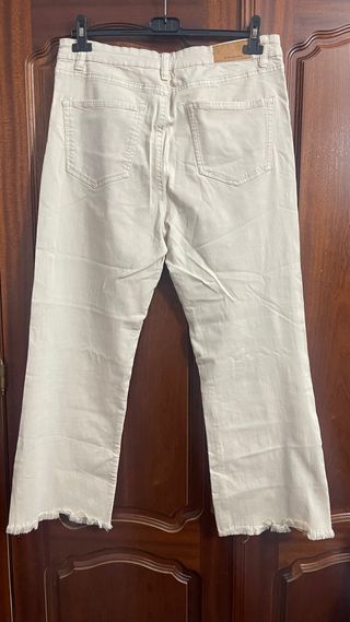 Stradivarius Pantalones Beige Talla 42