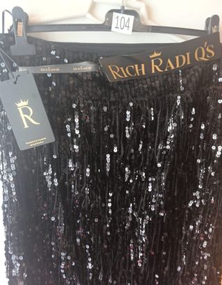 Falda RICH RADI Q'S lentejuelas flecos