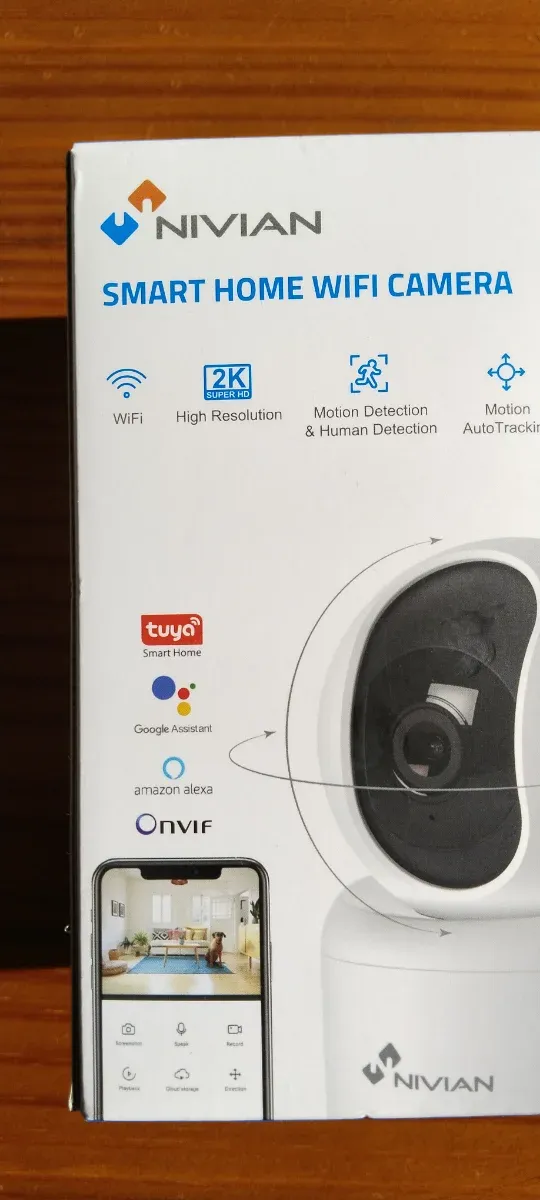 Cámara de seguridad NIVIAN WiFi 2K