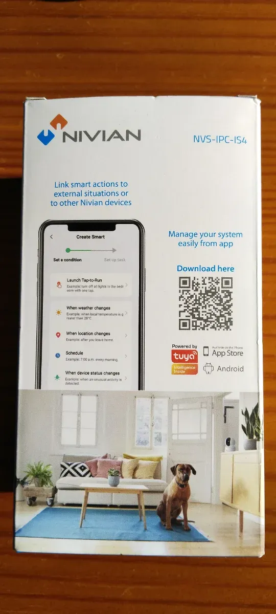Cámara de seguridad NIVIAN WiFi 2K