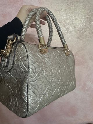 Borsa Liu Jo Oro con Logo Embossato