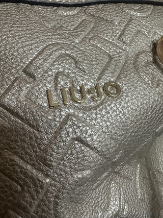 Borsa Liu Jo Oro con Logo Embossato