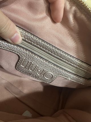 Borsa Liu Jo Oro con Logo Embossato