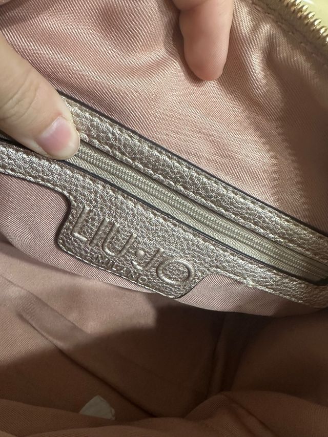 Borsa Liu Jo Oro con Logo Embossato