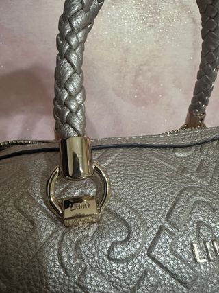 Borsa Liu Jo Oro con Logo Embossato
