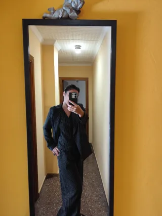 Traje rayas mujer 3 piezas