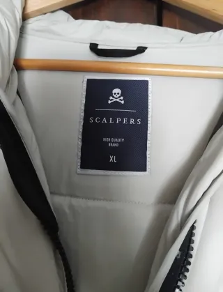Chaquetón plumífero Scalpers Beige Talla XL