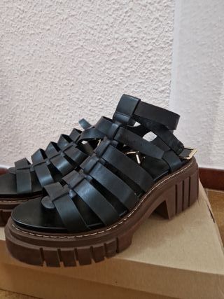 Sandalias negras plataforma