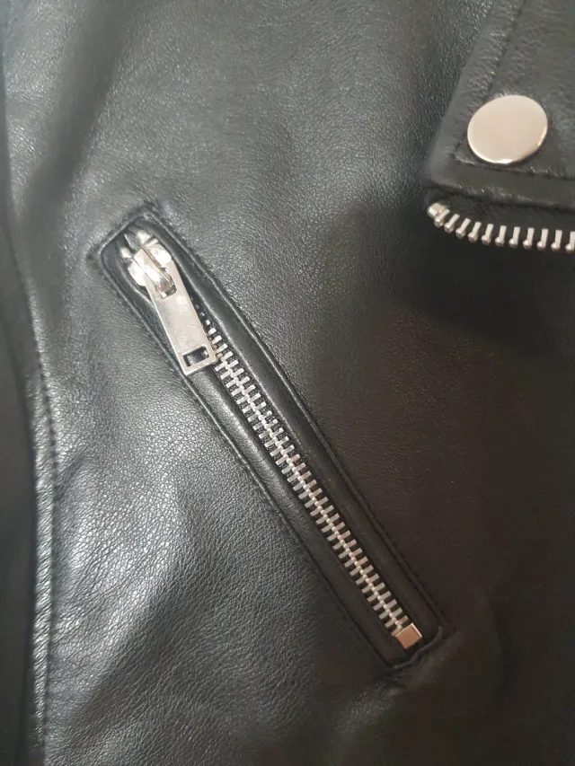 Chaqueta Polipiel Negra Tissaia Mujer