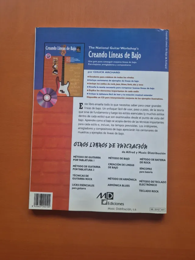 Libro Creando Líneas de Bajo + CD