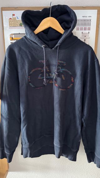 Sudadera con capucha bordada bicicleta