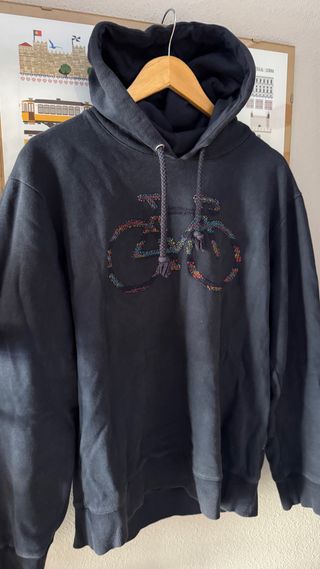 Sudadera con capucha bordada bicicleta