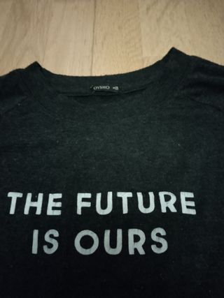 Camiseta Oysho manga larga The Future Is Ours Tall
