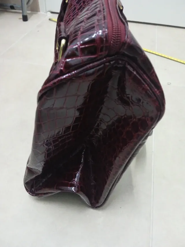 Bolso de mano mujer efecto piel con asas NUEVO