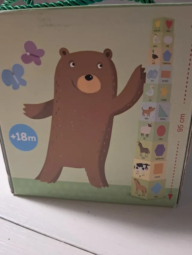 Juego cubos apilables bebé en sueco