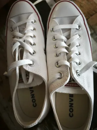 Zapatillas Converse Blancas Talla 40 Sin Estrenar