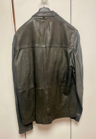 Chaqueta de cuero BOSS Negra