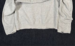 Sudadera Vans Gris Talla L Diseño Desgastado