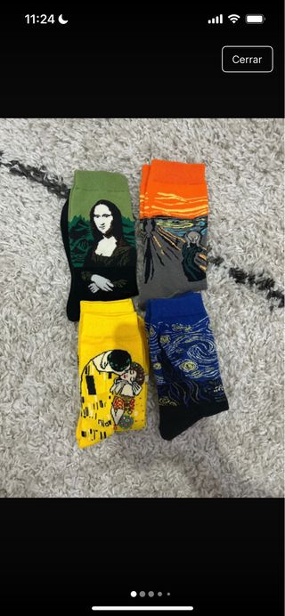 Pack 4 calcetines motivos arte