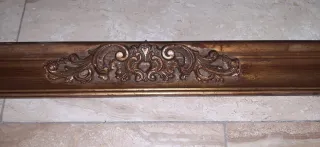 Cornice barocca intarsiata in legno