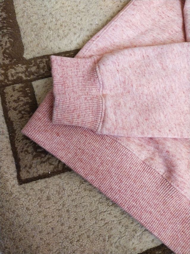 Sudadera deportiva rosa jaspeada