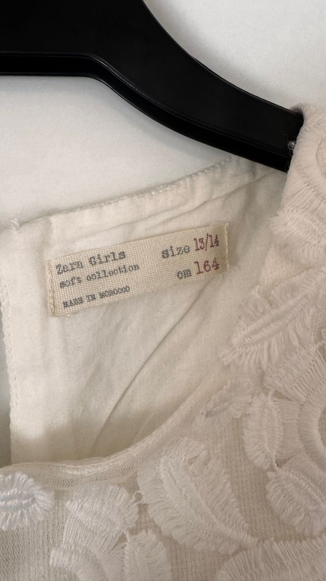 Vestido Zara niña encaje floral