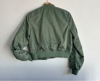 Chaqueta bomber verde