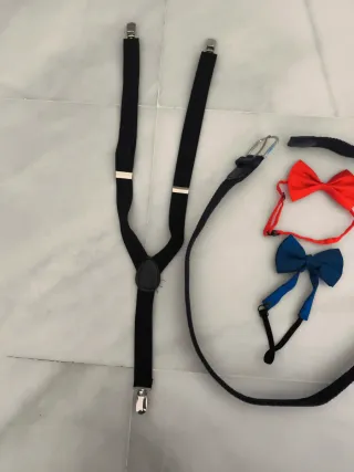 Lote tirantes y pajaritas