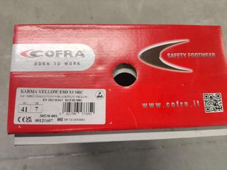 Calzado de seguridad COFRA Karma Yellow ESD S3 SRC