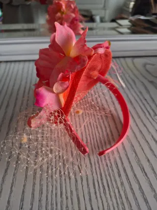 Tocados de boda flores varios colores