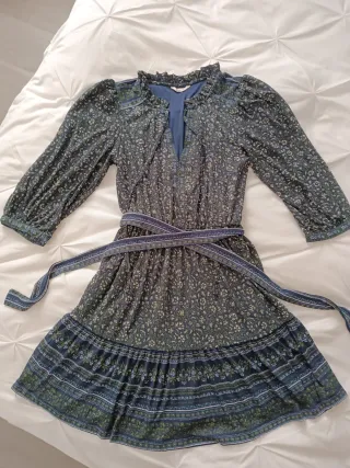 Vestido gasa estampado floral talla única