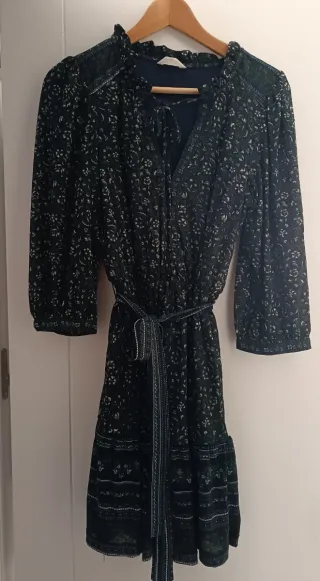 Vestido gasa estampado floral talla única