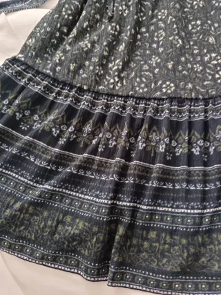 Vestido gasa estampado floral talla única