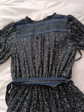 Vestido gasa estampado floral talla única