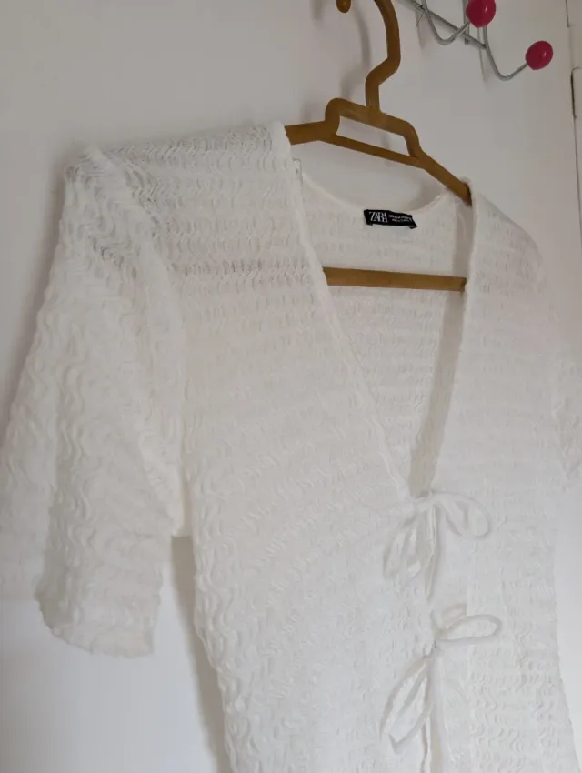 Camiseta Zara Talla M Blanca
