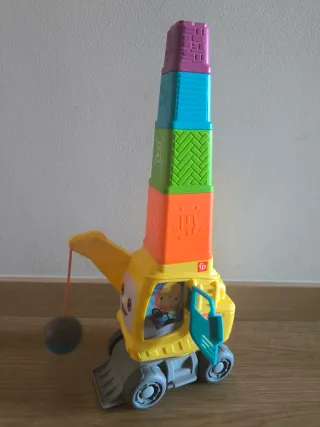 Escavadora Fisher Price com bola