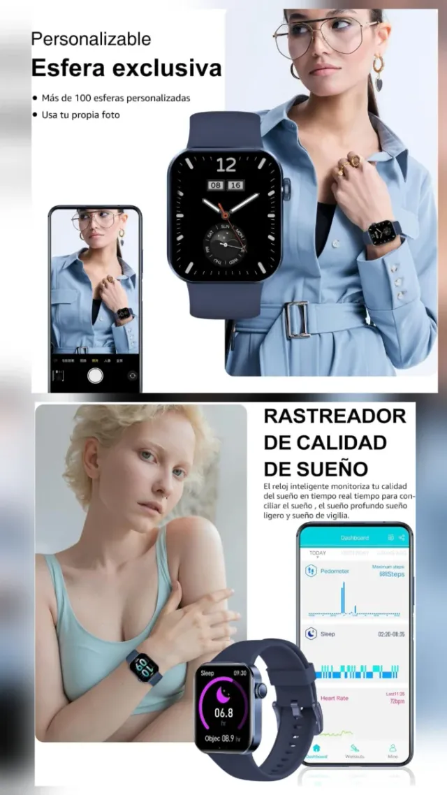 Smartwatch hombre mujer 1.85"