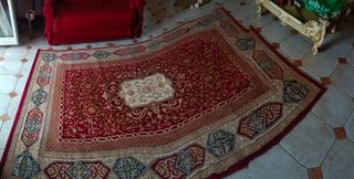 Tappeto Persiano Rosso e Oro 280x200 cm