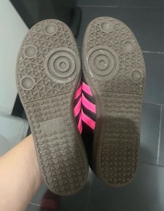 Adidas Samba Negro y Rosa