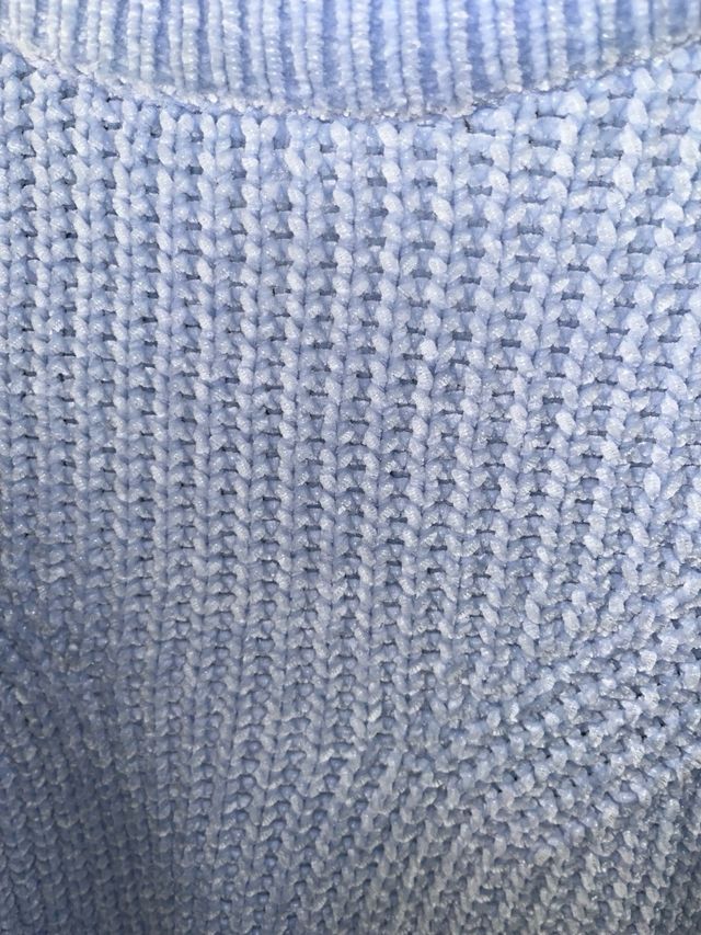 Jersey azul de chenilla